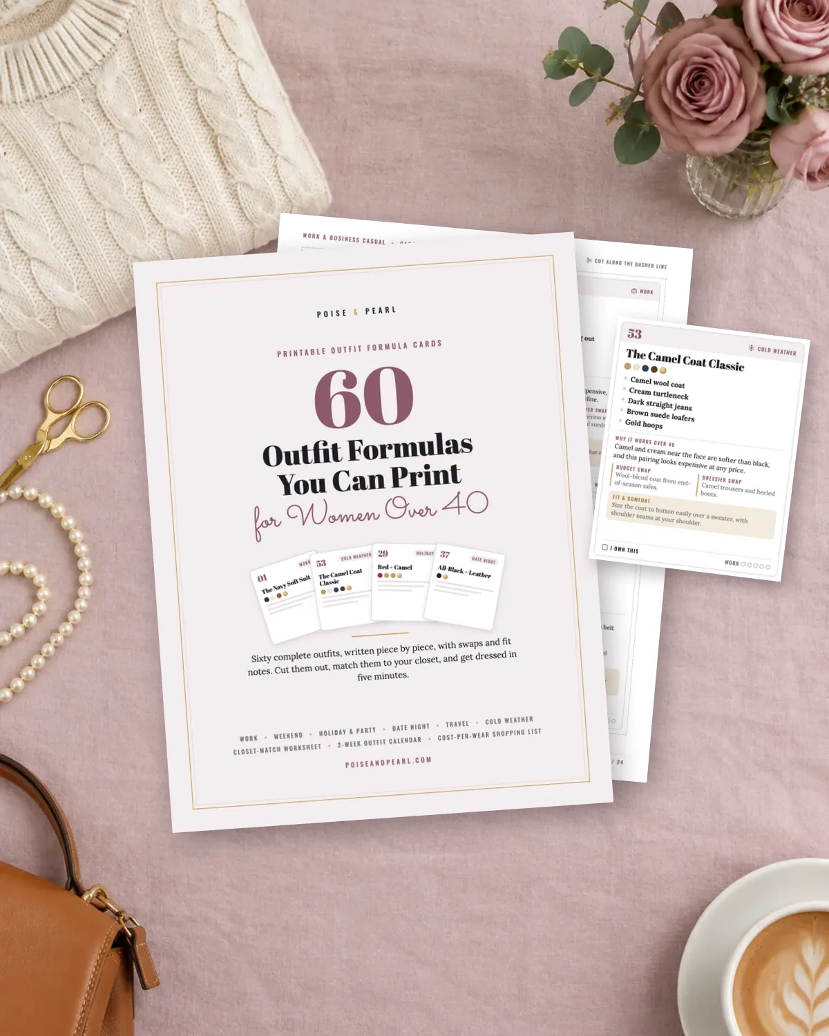 60 Outfit Formula Cards for Women Over 40 cover